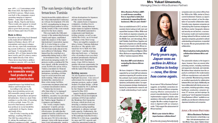ABP has been featured in The Africa Report, Africa's leading economic magazine